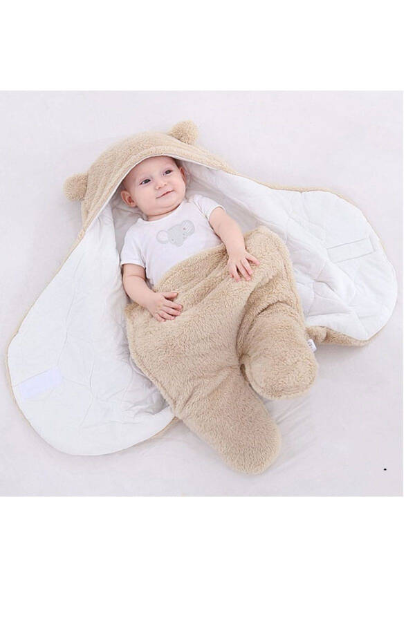 Bebek Dış Kundak, Bebek Battaniyesi, Bebek Uyku Tulumu 75 x80 - 5