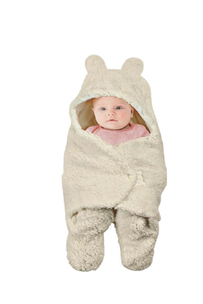 Bebek Dış Kundak, Bebek Battaniyesi, Bebek Uyku Tulumu 75 x80 - 3