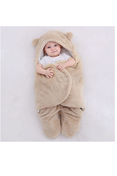Bebek Dış Kundak, Bebek Battaniyesi, Bebek Uyku Tulumu 75 x80 - 4