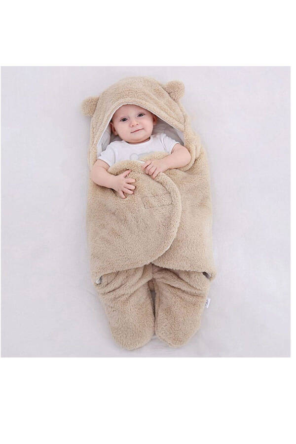 Bebek Dış Kundak, Bebek Battaniyesi, Bebek Uyku Tulumu 75 x80 - 4