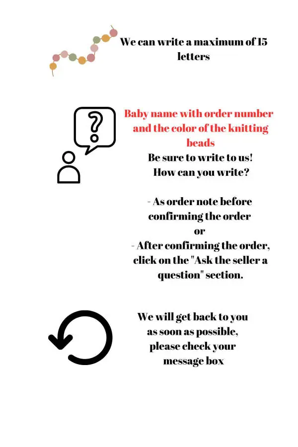 Bebek Emzik Zinciri Askısı Kısa İsimlere Özel Doğal Ahşap Boncuk - 7