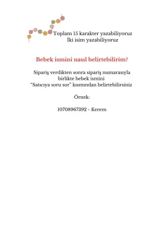 Kısa İsimlere Özel Kahverengi Bebek Emzik Zinciri Askısı - HELLEMYST (1)