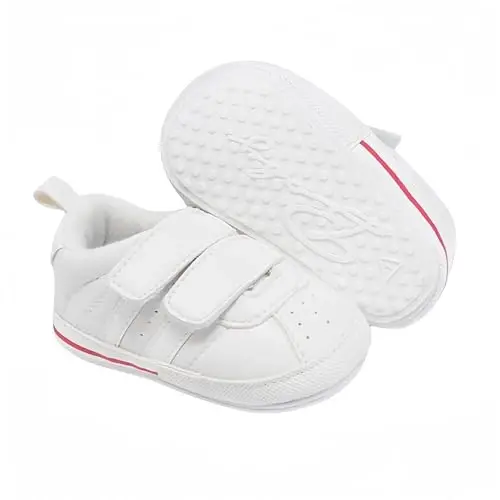 Baby Boys Girls Leather PRE-Walking Sneakers Toddler Anti-Slip Rubber Sole Infant Lightweight First Step Shoes - BABY