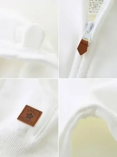 Baby Boy Girl Clothes Zip-Up Hoodies with Sherpa Lining Spring Fall Outerwear Coat - 5