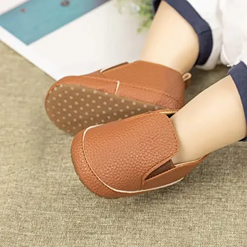 Infant Baby Boys Girls Canvas Sneaker Toddler Slip On Anti Skid Newborn First Walkers Candy Shoes for 0-18 Months - 3