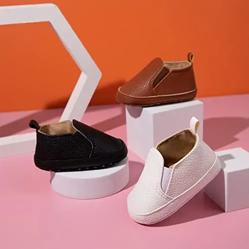 Infant Baby Boys Girls Canvas Sneaker Toddler Slip On Anti Skid Newborn First Walkers Candy Shoes for 0-18 Months - INFANT (1)