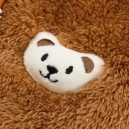 Baby Boys Girls Fleece Jackets Zip Up Hoodies Cute Bear Coats Fall Winter Fuzzy Jacket Newborn Boys Girls Outwear - 7