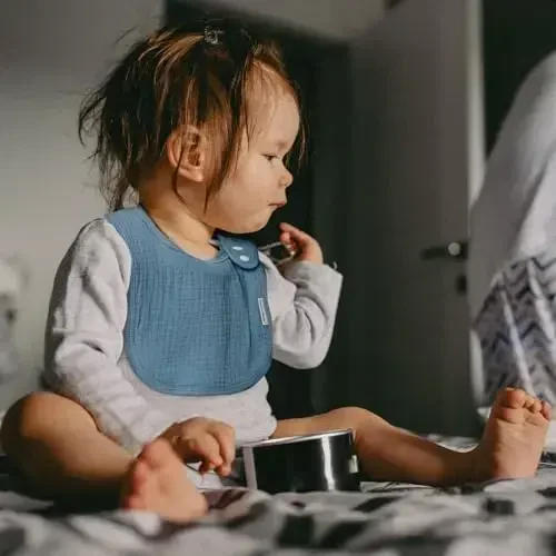 Muslin Bibs for Baby Boys Girls,Organic Muslin Baby Bib for Drooling and Teething,Soft Bandana Drool Bibs 5 Pack - 3