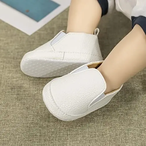 Infant Baby Boys Girls Canvas Sneaker Toddler Slip On Anti Skid Newborn First Walkers Candy Shoes for 0-18 Months - 3