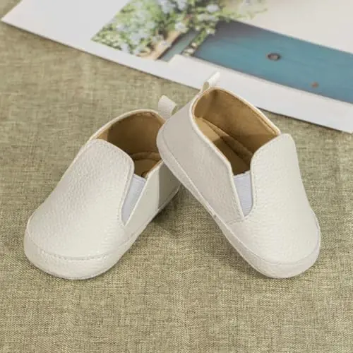 Infant Baby Boys Girls Canvas Sneaker Toddler Slip On Anti Skid Newborn First Walkers Candy Shoes for 0-18 Months - 6