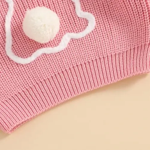 Infant Baby Boy Girl Knit Sweater Rooster Goose Embroidery Crew Neck Long Sleeve Pullover Knit Shirt Winter Clothes - INFANT (1)