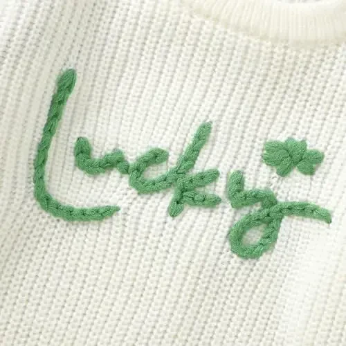 Infant Baby Boy Girl Knit Sweater Rooster Goose Embroidery Crew Neck Long Sleeve Pullover Knit Shirt Winter Clothes - 5