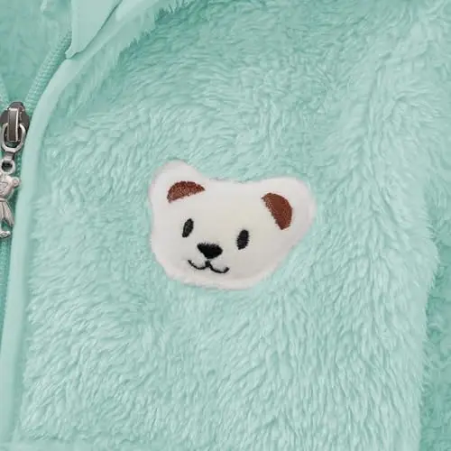 Baby Boys Girls Fleece Jackets Zip Up Hoodies Cute Bear Coats Fall Winter Fuzzy Jacket Newborn Boys Girls Outwear - 7