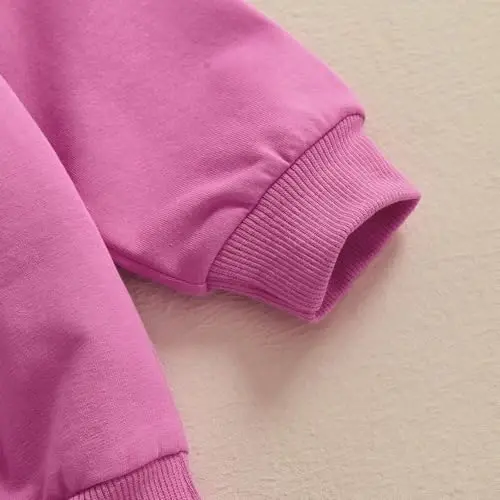 Baby Boy Girl Cute Long Sleeve Crew Neck Letters Heart Print Sweatshirt Infant Newborn Valentines Outfit - 7