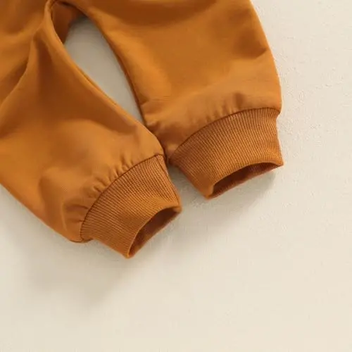 Baby Boy Fall Clothes Set Long Sleeve Letter Print Sweatshirt Pants Toddler Infant Outfits 6 12 18 24 Months 2T - 7