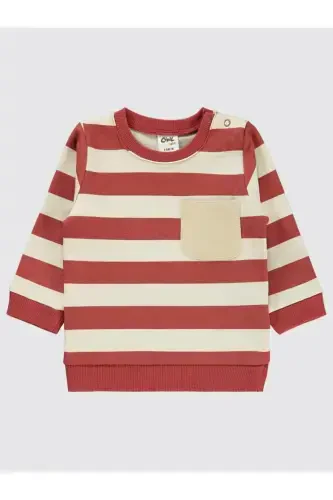 Çizgi 6-18 Ay Sweatshirt - Turuncu 18-24 Ay - CIVIL BABY (1)