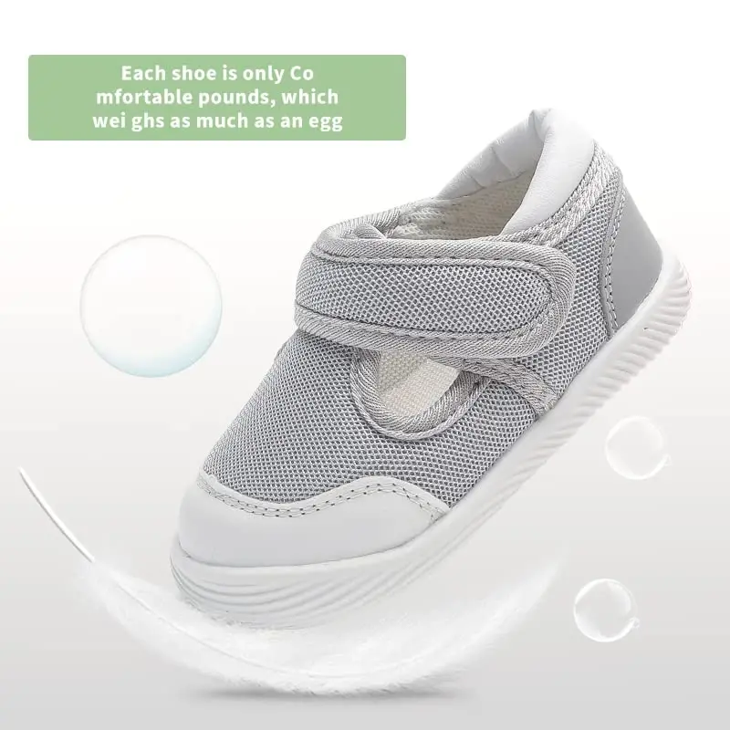 Baby Boys & Girls First Walking Shoes - Non-Slip, Breathable Infant Sneakers for 6-18 Months - 2