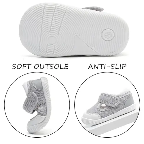 Baby Boys & Girls First Walking Shoes - Non-Slip, Breathable Infant Sneakers for 6-18 Months - 3