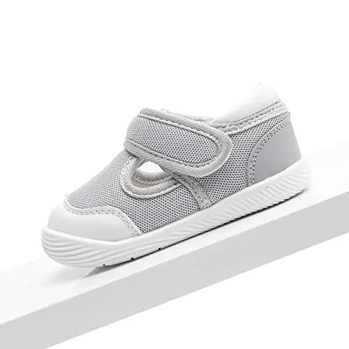 Baby Boys & Girls First Walking Shoes - Non-Slip, Breathable Infant Sneakers for 6-18 Months - 6