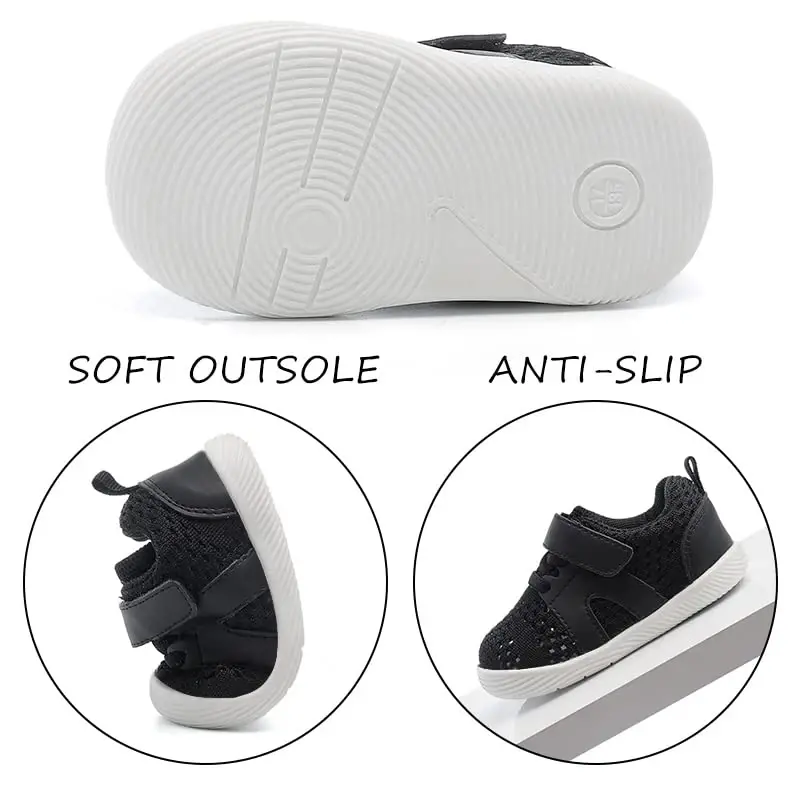 Baby Boys & Girls First Walking Shoes - Non-Slip, Breathable Infant Sneakers for 6-18 Months - 3