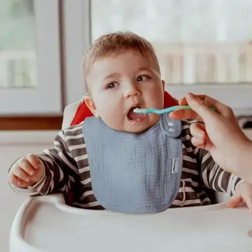 Muslin Bibs for Baby Boys Girls,Organic Muslin Baby Bib for Drooling and Teething,Soft Bandana Drool Bibs 5 Pack - 4