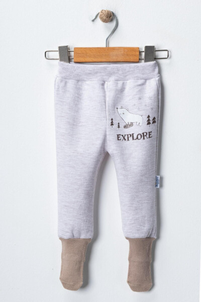 Bebek Explore Çoraplı Pantolon-vizon 