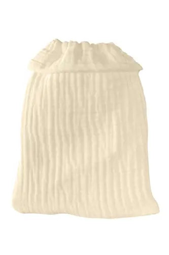 Bebek Havlu ve Kese Seti - %100 Organik Muslin Banyo Kese ve Havlu Seti - bej - 6