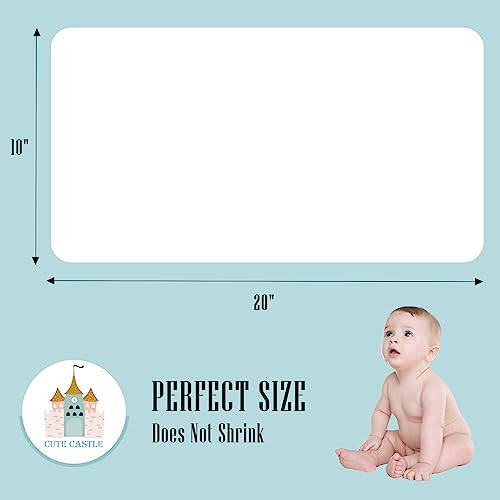 Bebek İçin Sevimli Kale 12'li Muslin Öksürük Bezi - Ultra Yumuşak %100 Pamuk Bebek Yüz Bezi - Büyük 20'' x 10'' Süper Emici Süt Kusma Bezi - Unisex, Erkek, Kız Bebek Öksürük Bezi - Çok Renkli - 4