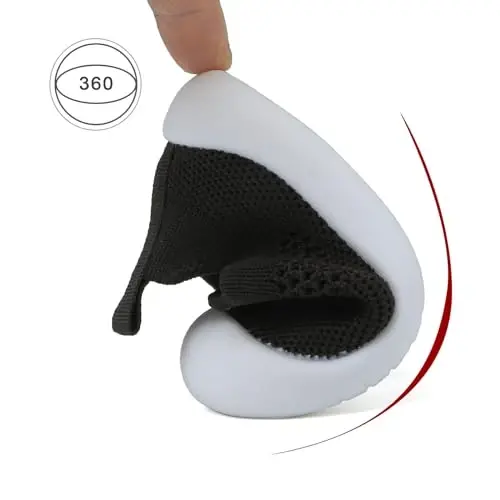 Baby First Walking Shoes Toddler Infant Boys Girls Baby Sneakers Breathable Non-Slip Indoor Floor Baby Sock Slipper with Soft Sole Cotton Mesh - 6