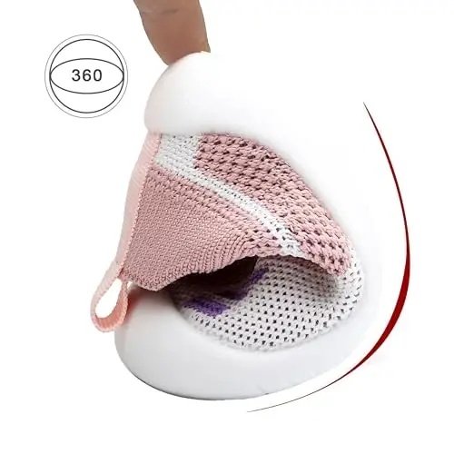 Baby First Walking Shoes Toddler Infant Boys Girls Baby Sneakers Breathable Non-Slip Indoor Floor Baby Sock Slipper with Soft Sole Cotton Mesh - 6