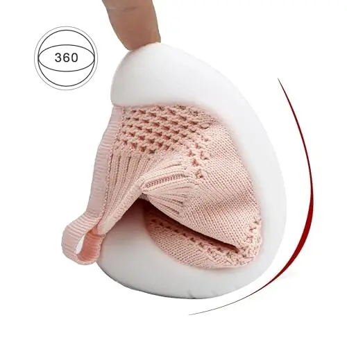 Baby First Walking Shoes Toddler Infant Boys Girls Baby Sneakers Breathable Non-Slip Indoor Floor Baby Sock Slipper with Soft Sole Cotton Mesh - 6