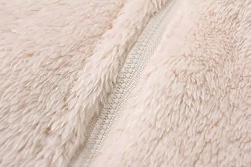 Baby Fluffy Jumpsuit Hooded Fleece Rompers Long Sleeve Zipper Onesie Outwear - 5