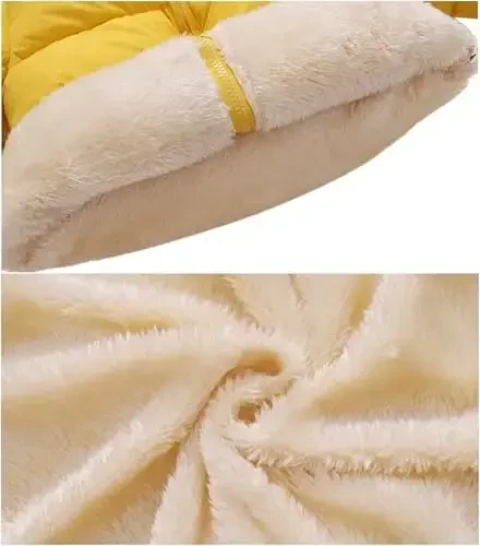 Toddler Baby Hooded Down Jacket Boys Girls Kids Thicken Warm Winter Coat Outerwear 1-7t - 5