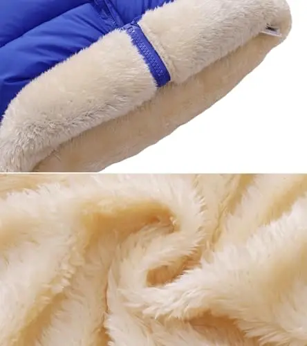 Toddler Baby Hooded Down Jacket Boys Girls Kids Thicken Warm Winter Coat Outerwear 1-7t - 5