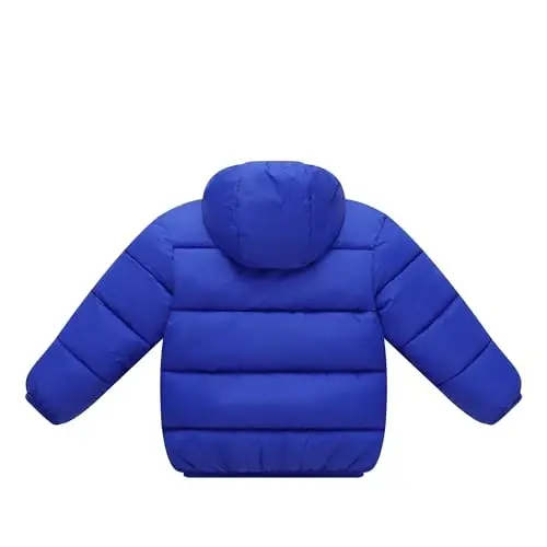Toddler Baby Hooded Down Jacket Boys Girls Kids Thicken Warm Winter Coat Outerwear 1-7t - KIMJUN (1)
