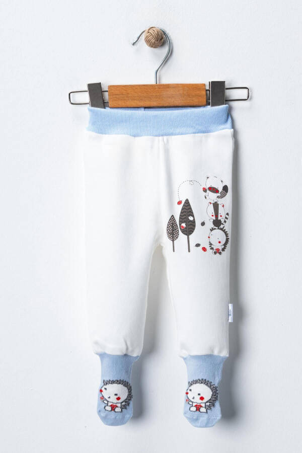 Bebek Kirpi Çoraplı Pantolon-ekru - 1