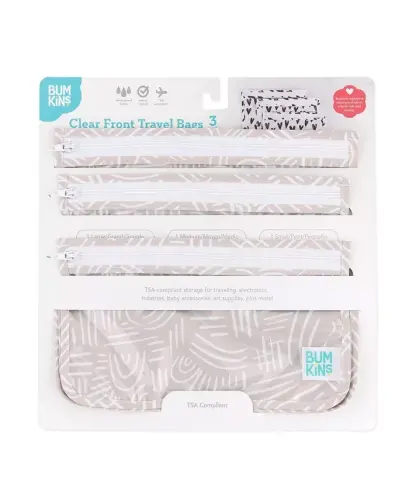 Baby Girls Printed Travel Water Resistant Bag, Pack of 3 - Wander - 2