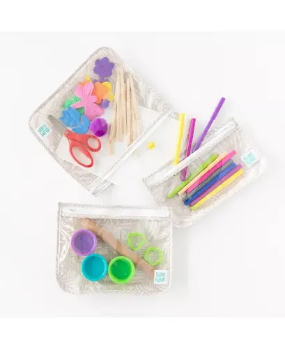 Baby Girls Printed Travel Water Resistant Bag, Pack of 3 - Wander - 5