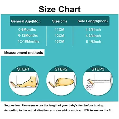 Baby Girls Mary Jane Flats Shoes with Non-Slip Soft Sole Toddler First Walkers Newborn Princess Dress Shoes - 7