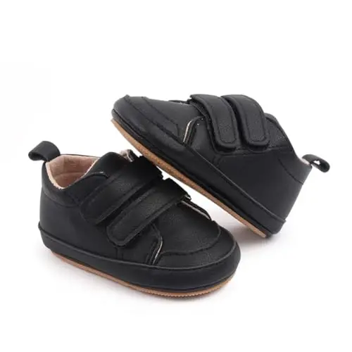 Baby Girls Boys Shoes Soft Anti-Slip Sole Newborn First Walkers High Top Canvas Denim Unisex Infant Sneaker - 2