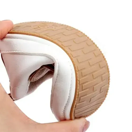 Baby Girls Boys Shoes Soft Anti-Slip Sole Newborn First Walkers High Top Canvas Denim Unisex Infant Sneaker - 5