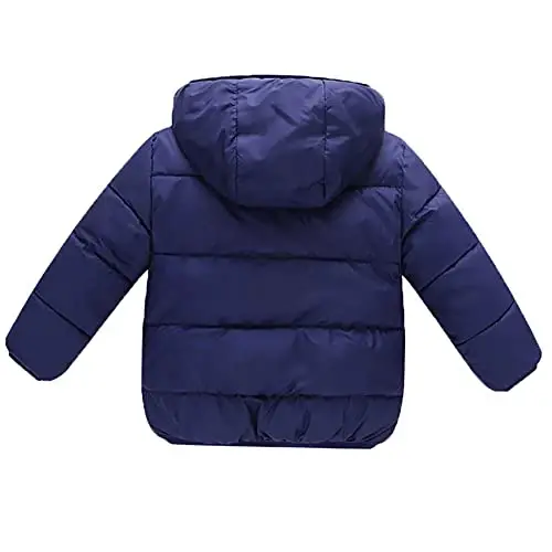 Baby Girls Boys' Winter Fleece Jackets With Hooded Toddler Cotton Dress Warm Lined Coat Outer Clothing - 2