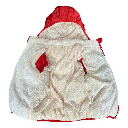 Baby Girls Boys' Winter Fleece Jackets With Hooded Toddler Cotton Dress Warm Lined Coat Outer Clothing - 2