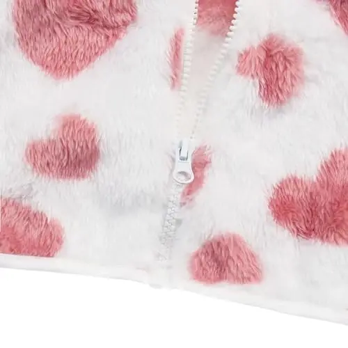 Toddler Girls Boys Fleece Hoody Jacket Zip Up Teddy Coat Warm Winter Outwear - 5