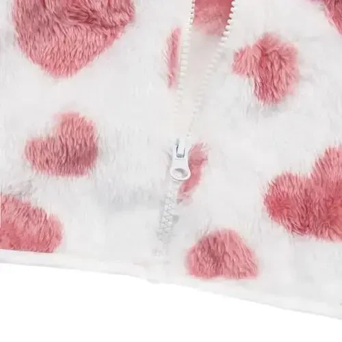 Toddler Girls Boys Fleece Hoody Jacket Zip Up Teddy Coat Warm Winter Outwear - 5