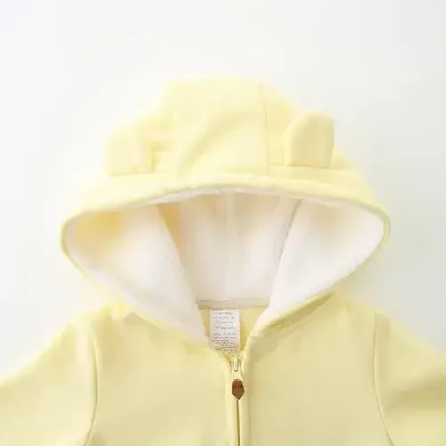 Baby Girls Boys Warm Adorable Hooded Zip Coat for Fall Spring Outerwear 3-24M Kids Jacket - 3