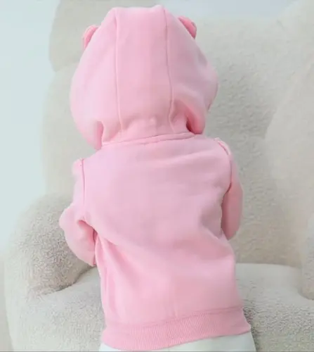 Baby Girls Boys Warm Adorable Hooded Zip Coat for Fall Spring Outerwear 3-24M Kids Jacket - 5