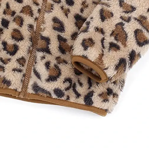 Toddler Girls Boys Fleece Hoody Jacket Zip Up Teddy Coat Warm Winter Outwear - 5