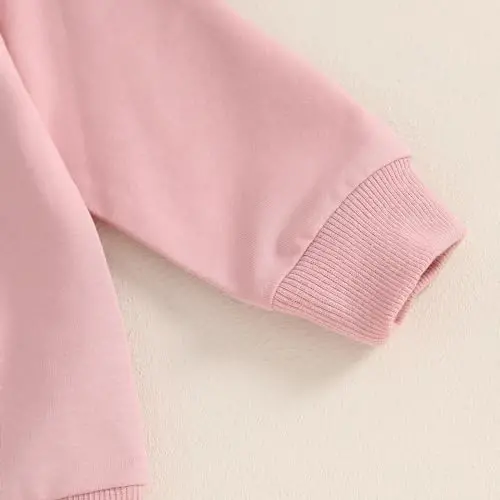 Baby Girl Fall Clothes Set Long Sleeve Letter Print Sweatshirt Pants Toddler Infant Outfits 6 12 18 24 Months 2T 3T - 5