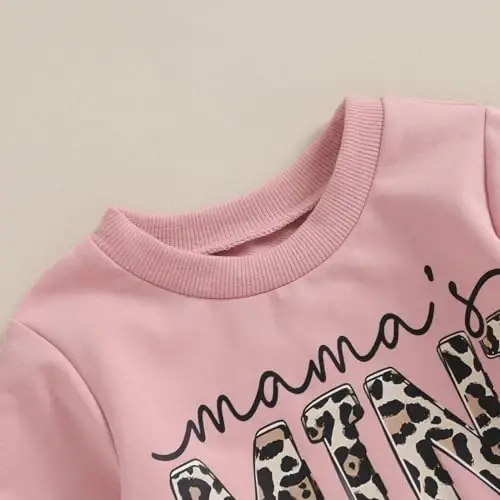 Baby Girl Fall Clothes Set Long Sleeve Letter Print Sweatshirt Pants Toddler Infant Outfits 6 12 18 24 Months 2T 3T - 4